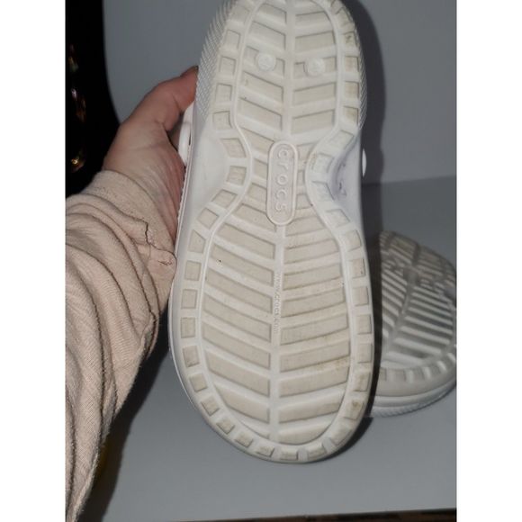 Luke Combs Edition Crocs White Unisex Fuzzy Interior Charms Pirate Face Sz M5 W7 - Picture 10 of 12